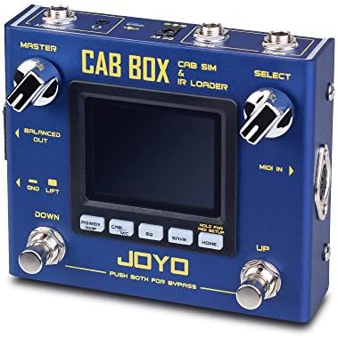 JOYO Cabinet Modeling and Power Amp Simulator Effect Pedal Supports Third Party IRs Loading for Electric Guitar & Bass (Cab Box R-08)
