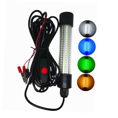 LAPYAPPE 1Pc Durable Underwater Fishing Light Green Lamp for Night Fishing Portable Design for Freshwater Saltwater Use Present for Fishing