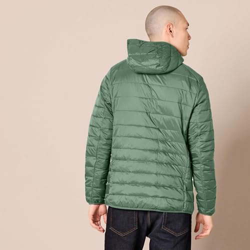 Image of Amazon Essentials Men's Lightweight Water-Resistant Packable Hooded Puffer Jacket