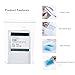 96-Well PCR Plate Sealing Film - Transparent Self-Adhesive Sheets (100-Pack) with Leveling Tool for Laboratory Use(Opaque+Number)