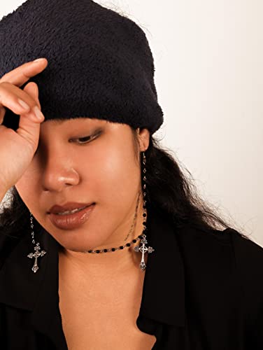 Sacina Gothic Cross Earrings, Goth Earrings, Halloween Christmas New Year Jewelry Gift For Women3