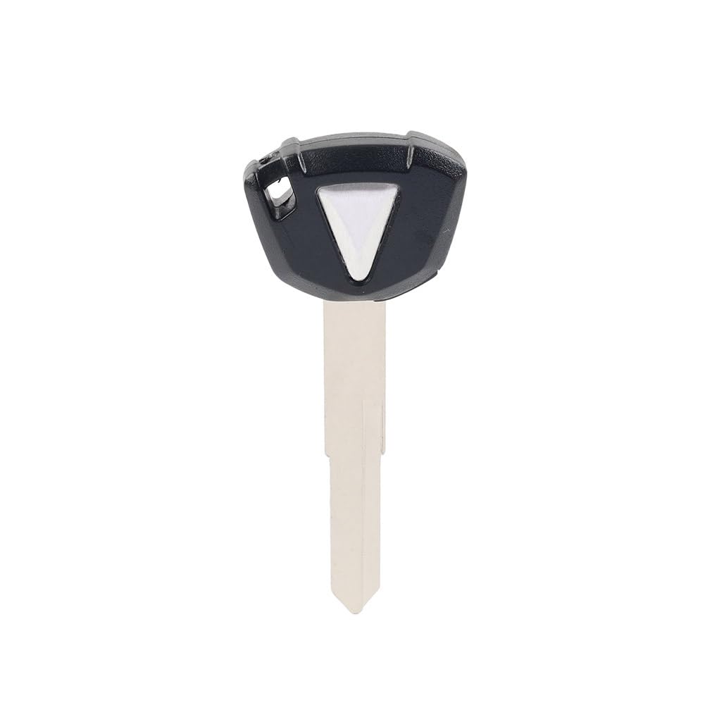 Cnswee6 Black Motorcycle Blank Key Uncut Blade Motorcycle Blank Key Replacement for Kawasaki ZX-10R Z1000 ER6N 2011-2012
