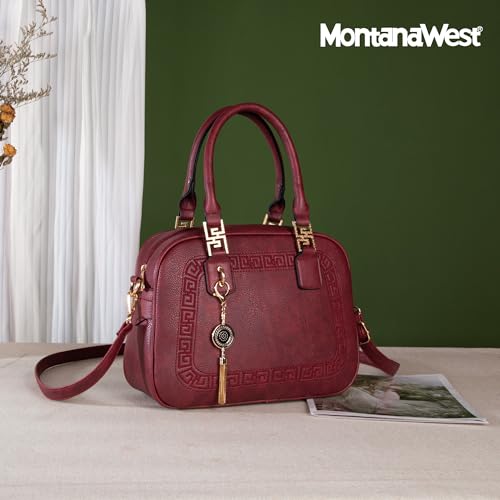 Image of Montana West Small Purses for Women Tassel Crossbody Satchel Handbag with Detachable Shoulder Strap