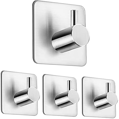Kurelle Easy to Stick Toilet Wall Paper Holder Self Adhesive Wall Mounted Bathroom Tissue Paper Roll Holders/Hand Towel Rail Hangers (Stainless Steel) Cover