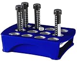 MoonLab PP Rack für Zentrifugenröhrchen, Blau, 12 Plätze, 15/50ml Kapazität