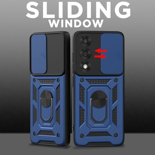 Image of AIBEX Back Cover for OnePlus Nord 5 5G | D10 Tough Armor Case | Sliding Camera Shield | 360 Protection | Kickstand Ring Holder | Military-Grade