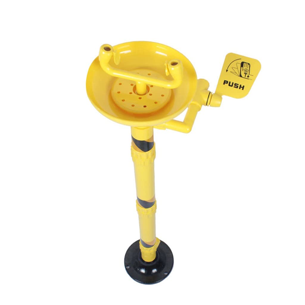 ZTCHSENZT Safety Eyewash,Emergency Eyewash Station, Vertical Eyewash Equipment, Carbon Steel Abs Coating, For Factory, Laboratory