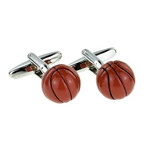 Ashton and Finch Gemelos deportivos de baloncesto | Regalo perfecto para cumpleaños, bodas y ocasiones especiales | Gemelos personalizados para hombres