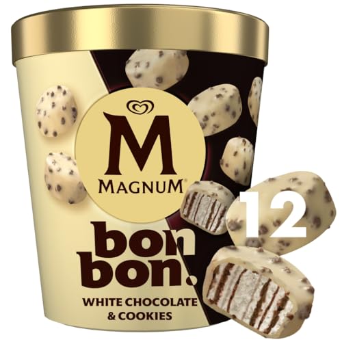 Magnum Bon Bon White Chocolate & Cookies Ice Cream Frozen Snack 12MP (204ml)