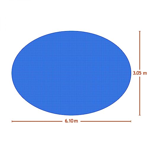 Linxor France Abdeckplane mit Luftpolstern, rund, oval, quadratisch oder rechteckig, 180 Mikron für Intex Pools oder andere. 26 Größen verfügbar/ CE- Norm-6