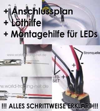 world-trading-net - LED Modellbau-Beleuchtungsset, 37-teiliger Bausatz, NICHT fertig verlötet oder verkabelt
