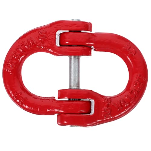 SKISUNO 3.2t Mechanical Coupling Link Load Coupler for Heavy Duty Lifting Sling Crane Forged Steel Construction and Reliable for Construction Shipbuilding and Oil Industry