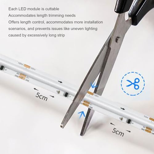 Tira de LED COB Pomya 280 LEDs/m Blanco cálido 4M miniatura 5