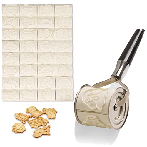 Solymar Essentials - Animal Crackers Rolling Stamp - 32 Pcs Cookie Cutters Set - Small Cookie Cutters - Animal Crackers Mold - Animal Cookie Cutter Shapes - Variety Of Cookie Cutters For Kids #TOP24