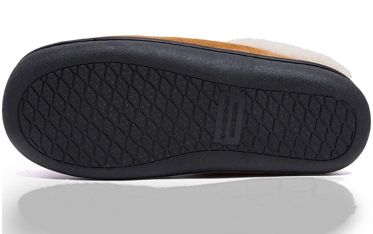 Caistre Plush Slippers Cozy Fuzzy House Shoes for Women Men Winter Faux Fur Warm Memory Foam Slipper Thick Padded Cotton Shoes 7