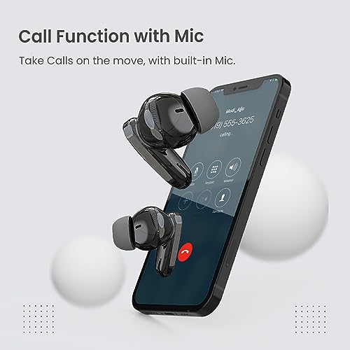Image of VARNI Big-B Earbuds with 80Hrs Playtime,Touch Control, Lighting Fast Charging,IPX5 Bluetooth Headset (Shine Black)