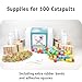 Catapult Kit, 100-Pack – Bulk STEM Kits – Build 100 Mini Catapults, Complete STEM Project Kit for Classrooms and Groups, Ages 8+
