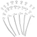 genmine 18pcs Ear Plug with 6 Tubes Siemens Resound BTE Hearing Aid Aids Eartips Ear Tips Domes (S M L)