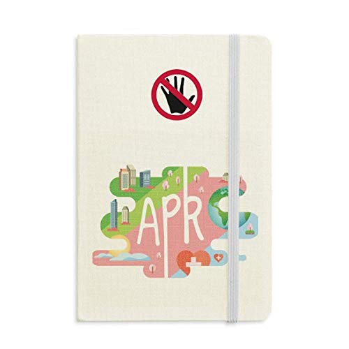 Carnet secret classique A5 d'avril pour noter vos pensées au fil des saisons