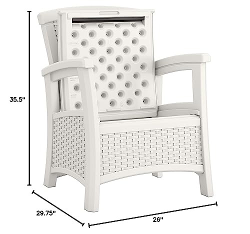 Suncast-Elements-Club-Chair-with-Storage-Lightweight-Resin-All-Weather-Storage-Chair-Built-in-Storage-Capacity-up-to-11-lbs-White Suncast Elements Club Chair with Storage Lightweight Resin All Weather Storage Chair Built in Storage Capacity up to 11 lbs White
