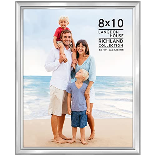 8x10 Silver Picture Frame - Distinguished Edging for Classic Style