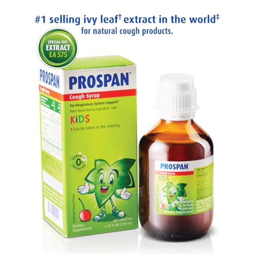 Image of Prospan /Abrilar Kids Cough Syrup + Mucus with Proprietary Ivy Leaf Extract EA575 - Soothes Cough, Mucus Relief, No Sugar, Non-Drowsy, Alcohol-Free, Drug-Free - 200 mL