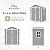 Amopatio Outdoor Storage Shed with Floor, 6x4.5 FT Plastic Shed with Ventilation, Waterproof Resin Garden Sheds for Backyard,Patio,Lawn White Grey