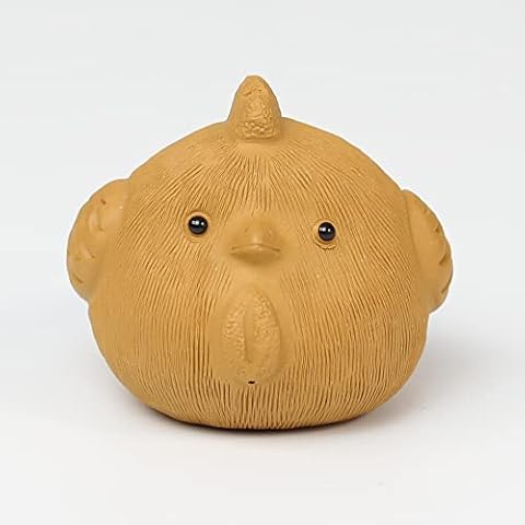 Tsreinh Handmade Purple Clay Tea Pet Chicken for Tea Set Decoration(with gift box) (Yellow) Cover