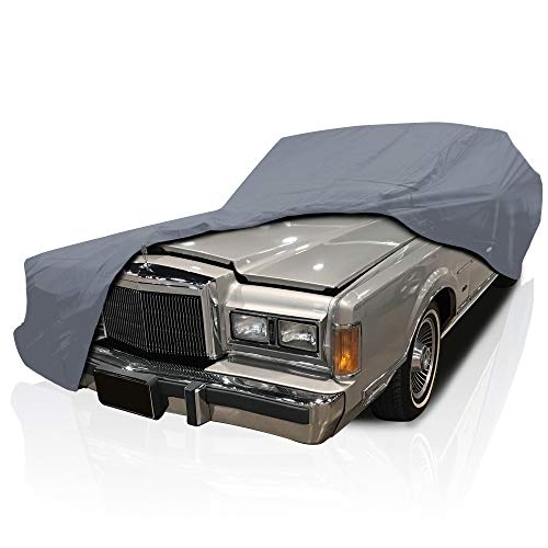 Supreme Car Cover for Lincoln Continental 1974-1979 Coupe 2-Door Sedan 4-Door All Weather Semi Custom Fit Full Coverage Dust, Snow, Rain, Hail Protection