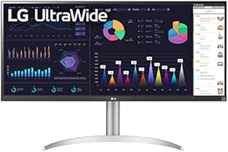 LG 34WQ650-W 34 Inch 21:9 UltraWide Full HD (2560 x 1080) 100Hz IPS Monitor, 100Hz Refresh Rate with RGB 99% Color Gamut, VESA DisplayHDR 400, USB Type-C, AMD FreeSync, Tilt/Height Adjustable Stand