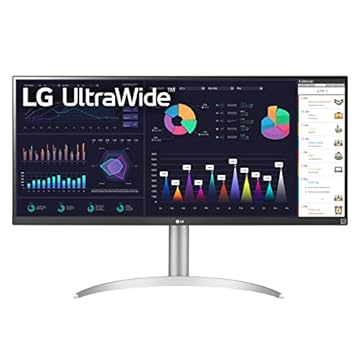 LG 34WQ650-W 34 Inch 21:9 UltraWide Full HD (2560 x 1080) IPS Monitor, 100Hz Refresh Rate with RGB 99% Color Gamut, VESA DisplayHDR 400, USB Type-C, AMD FreeSync, Tilt/Height Adjustable Stand