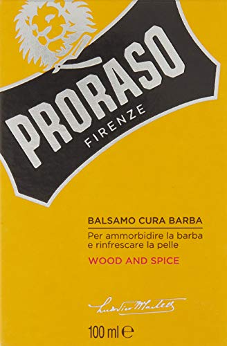 Proraso Bálsamo barba, Wood and Spice, 100 ml, bálsamo barba hombre suavizante anti irritaciones, bálsamo para cuidado… - Imagen 3