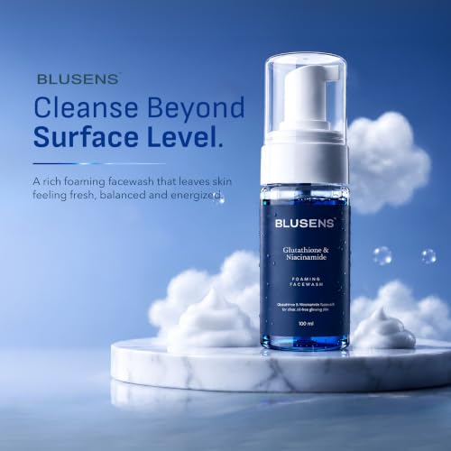 Image of Glutathione & Niacinamaide Foaming Face Wash | Brightening & Oil Control Face Cleanser | Deep Cleansing Hydrating Foam for Clear, Glowing Skin | Gentle Daily Face Wash for Men & Women | 100 ml