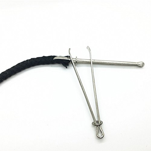ZHONGJIUYUAN 2 Pieces Easy Pull Bodkin Threader Tweezers Bodkin Elastic Threader for Waist Band Craft Easy to Insert Sewing Tool