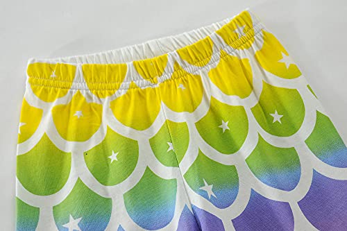 Little Hand Girls Pajamas Dinosaur Cotton Unicorn Pjs Jammies Fall Winter Long Sleeve Kids Sleepwear Sets for Size 2-7T4