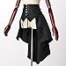 COSDREAMER Steampunk Women's Skirts Waist Belt for Women Ruffles Pirate Corset Costumes (Black, 3X-Large)