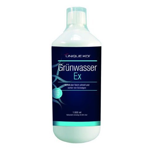 Preisvergleich Produktbild Unique Koi Grünwasser EX 1000 ml - Vernichtet grüne Schwebealgen