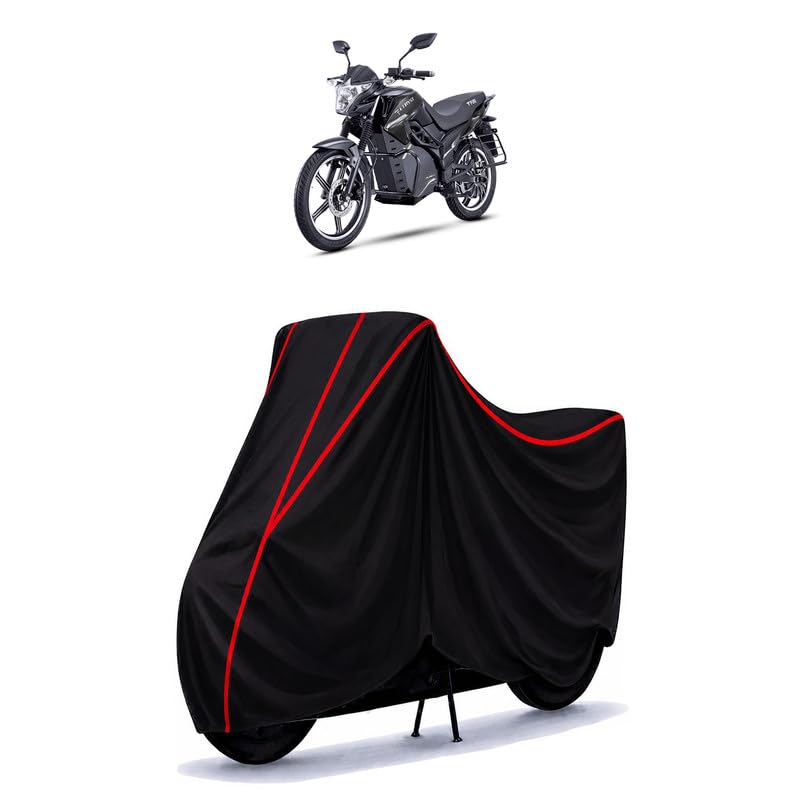 Image of Pure EV Etryst 350 Water Resistant Bike Cover for All Motorcycles & Rain | Heavy Duty Taffeta Fabric | UV Protection, Dustproof, Scratchproof | All Weather Two Wheeler Cover with Elastic Bottom