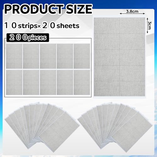 Image of Pangda 200 Pcs Copper Fabric Strips with Conductive Adhesive 1.18 Inch x 1.5 Inch for Electrical Connection Grounding EMI Shielding Wire Harness Display Repair Cable Interference Blocking
