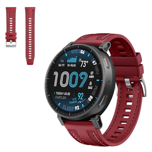 For Amazfit Active Max 48mm �o���h �R���p�`�u�� �����x�� 22MM �X�|�[�c�X�g���b�v �����x���g �X�|�[�c �V���J�Q�� �o�b�N���t�� �X�e�����X�������o���h �t�@�b�V���� ��� �j�����p �T�C�Y�����\ �אg �_�炩������C