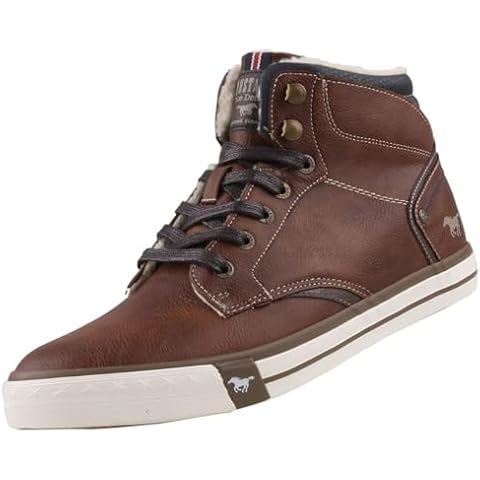 Mustang Men's Hi-Top Trainers, Kastanie Cover