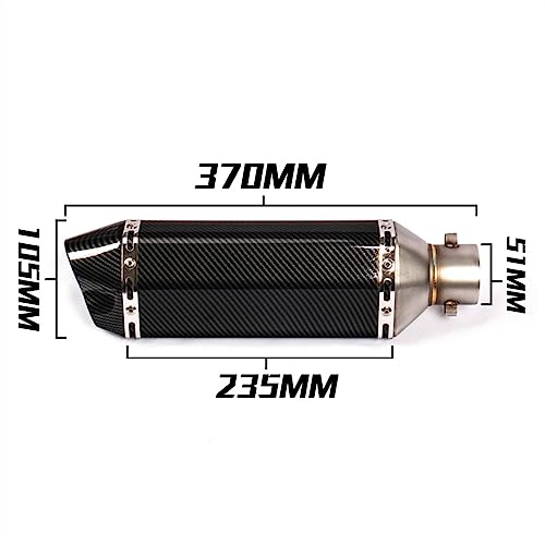 Tubo de escape para Yamaha NMax 125 y 155 hasta 2019 con colector delantero de acero de 51mm 6