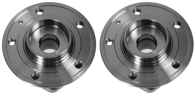 Image of TRQ 2 Piece Front Wheel Bearing & Hub Assembly Set Compatible with 1999-2004 Volvo C70 1999-2000 S70 V70