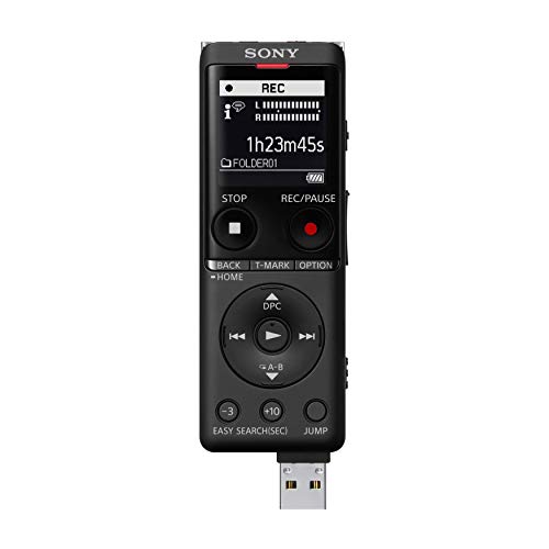 Image of Sony ICD-UX570 Digital Voice Recorder, ICDUX570BLK, usb