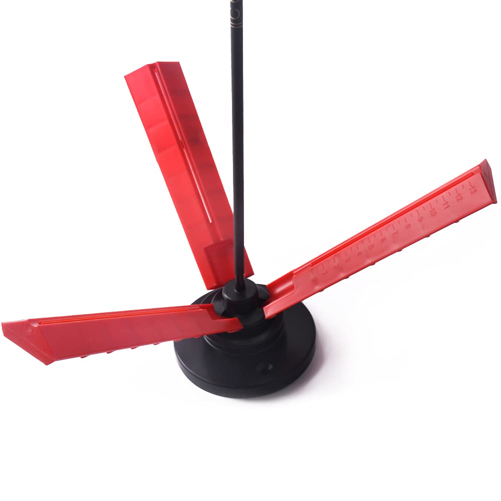 LWANOFletching Jig Straight Helix Tower Fletch Tool with Scale for DIY Archery Arrows Feathers Vanes