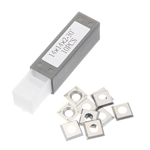 ExcLent 10Pcs 14X14X2Mm 30° Carbide Inserts Cutter...