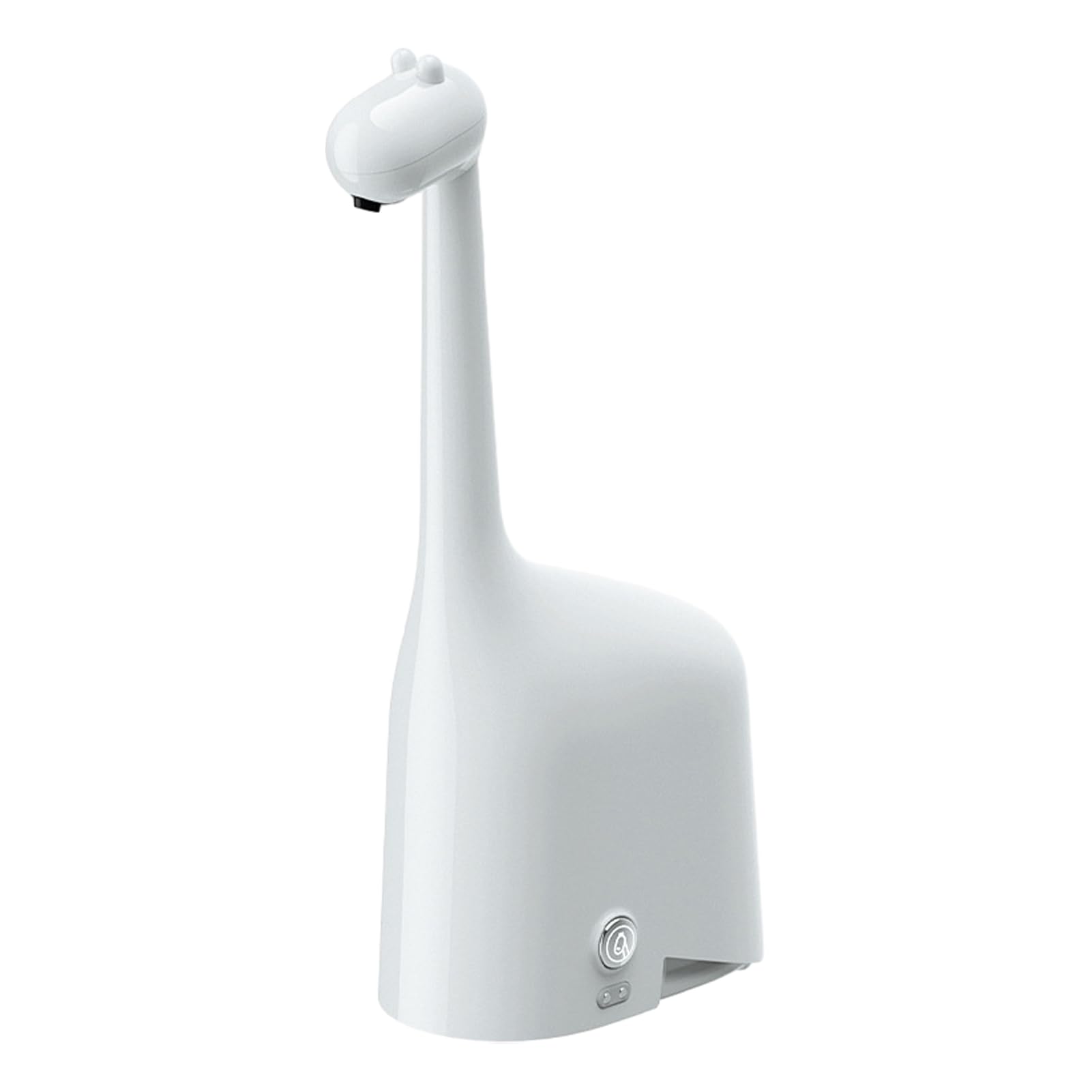 Dispenser automatico di sapone touchless, design carino giraffa con funzione timer, IPX5 impermeabile ricaricabile, pompa per lavaggio a mano per bagno e cucina, bianco