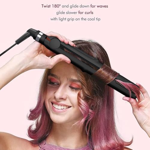 Plancha de Pelo Cerámica con Placas Turmalina 1 pulg miniatura 3