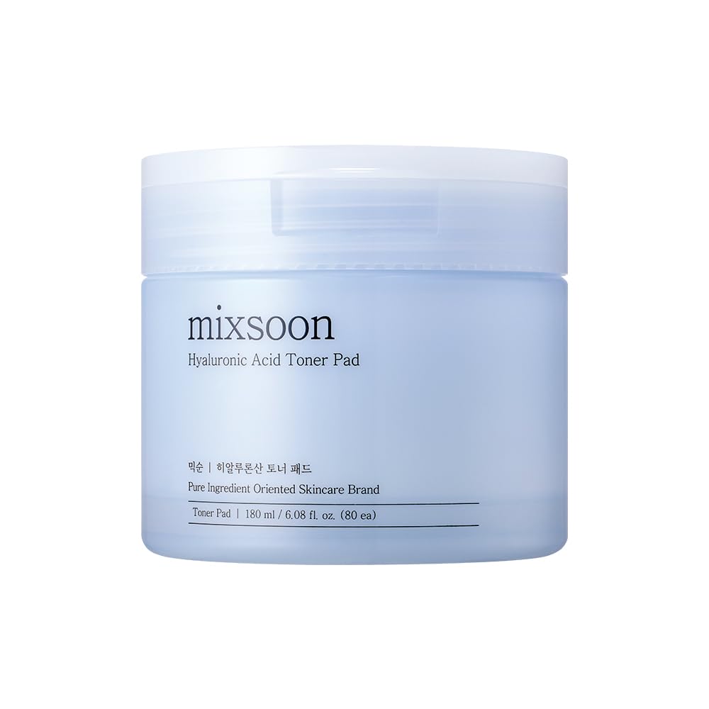 mixsoon Hyaluronic Acid Toner Pad - 180ml/80pads - Hydrating & Moisturizing