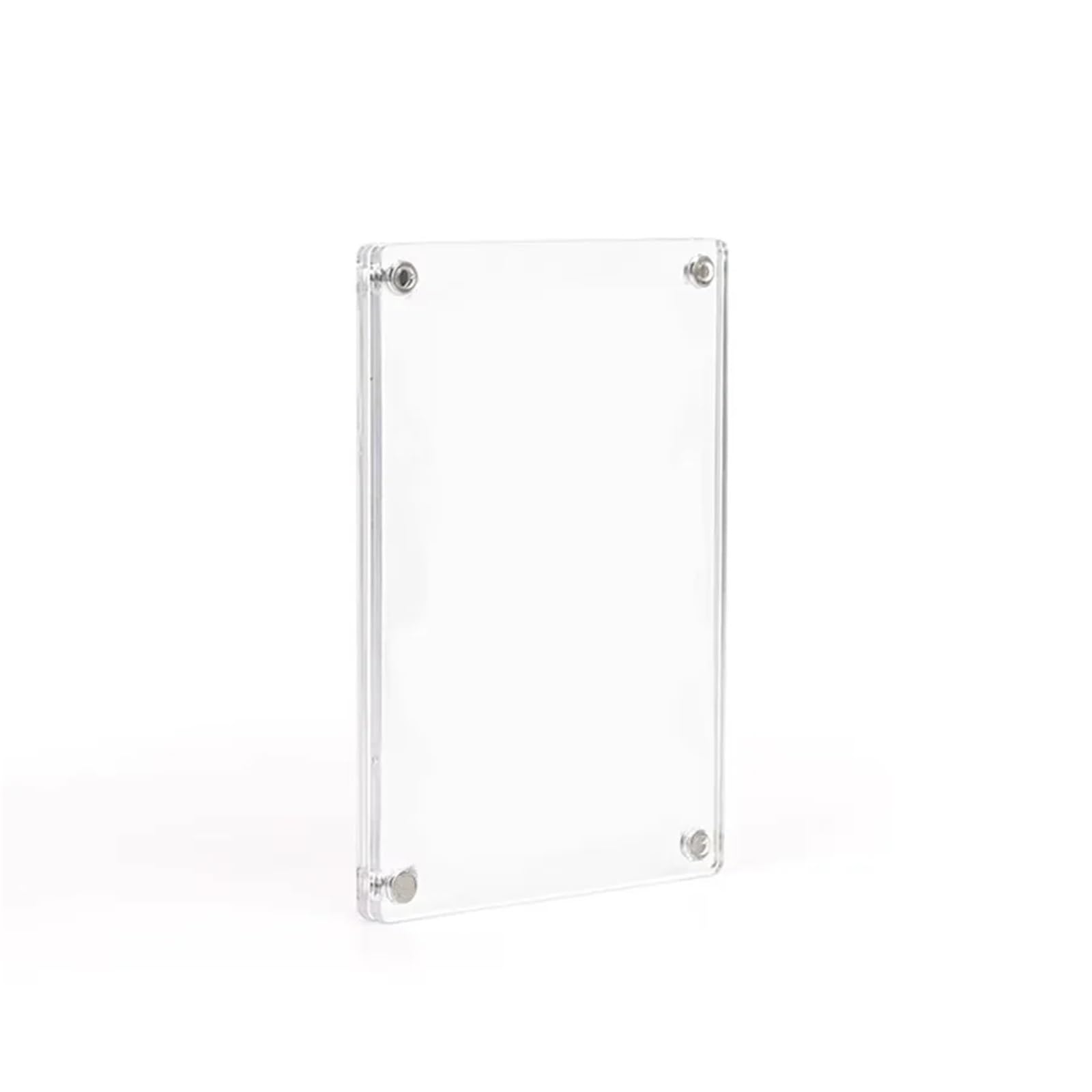 3inch Photo Refrigerator Magnet Magnetic Frame, Creative Transparent Acrylic DIY Assembled Display Stand For Fridge